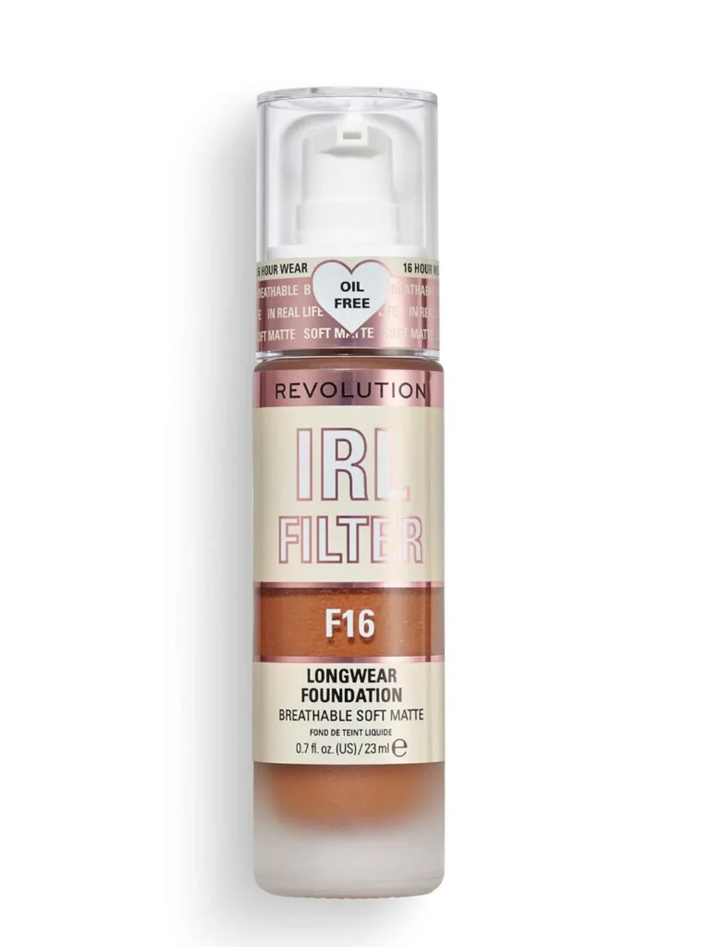 Makeup Revolution IRL Filter Longwear Foundation - F16 - 0.7 Fl Oz